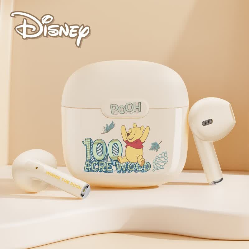 迪士尼（DISNEY） 【2023新款】蓝牙耳机联名真无线降噪半入耳式运动跑步音乐高音质超长续航华为oppo苹果通用tws 【松松维尼】蓝牙5.3+HIFI重低音属于什么档次？