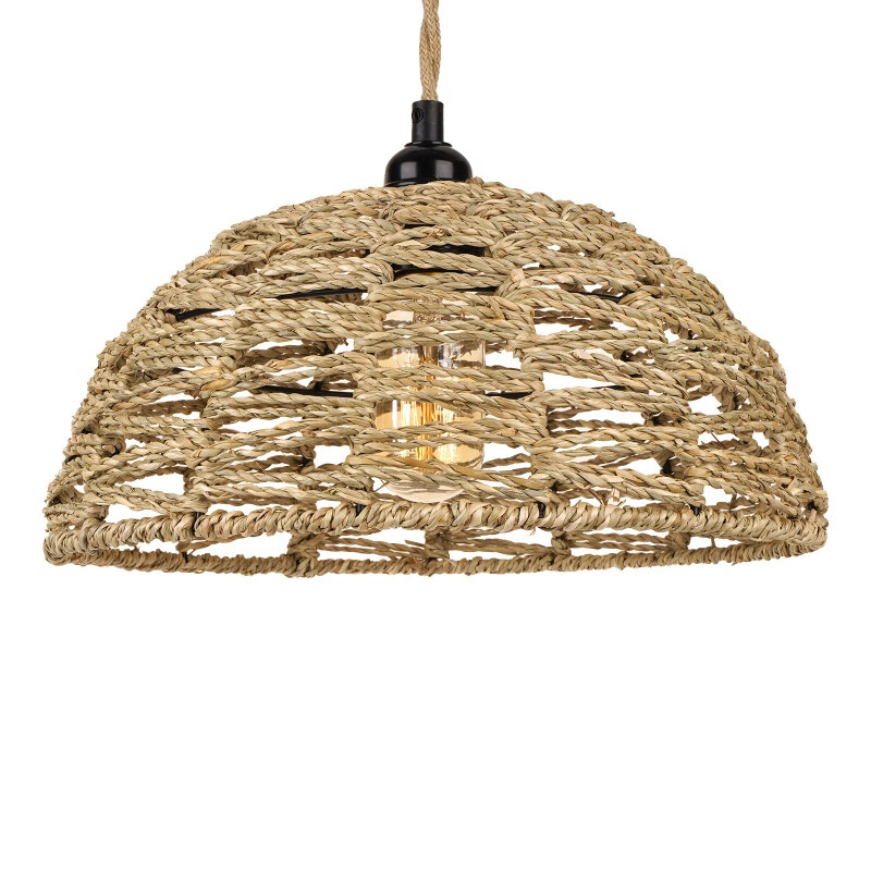 卓驹(zhuoju)麻绳编织灯罩手工编织复古风灯罩 麻绳灯罩