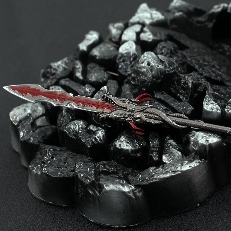 定制东伯雪鹰飞雪枪黑龙枪雪鹰动漫领主周边枪指天下手办金属模型 22