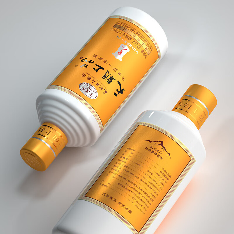 天朝上品贵人三代绵柔酱香型白酒53度 500ml*6瓶整箱装 宴请送礼_优优