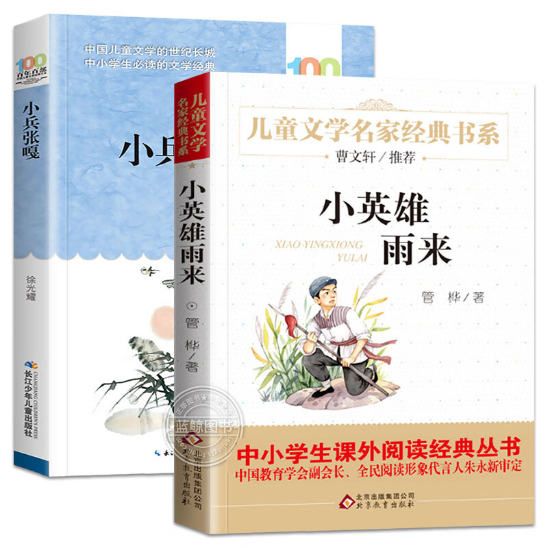 阅读课外读物红色经典书籍畅销书 【全套2册】小兵张嘎 小英雄雨来