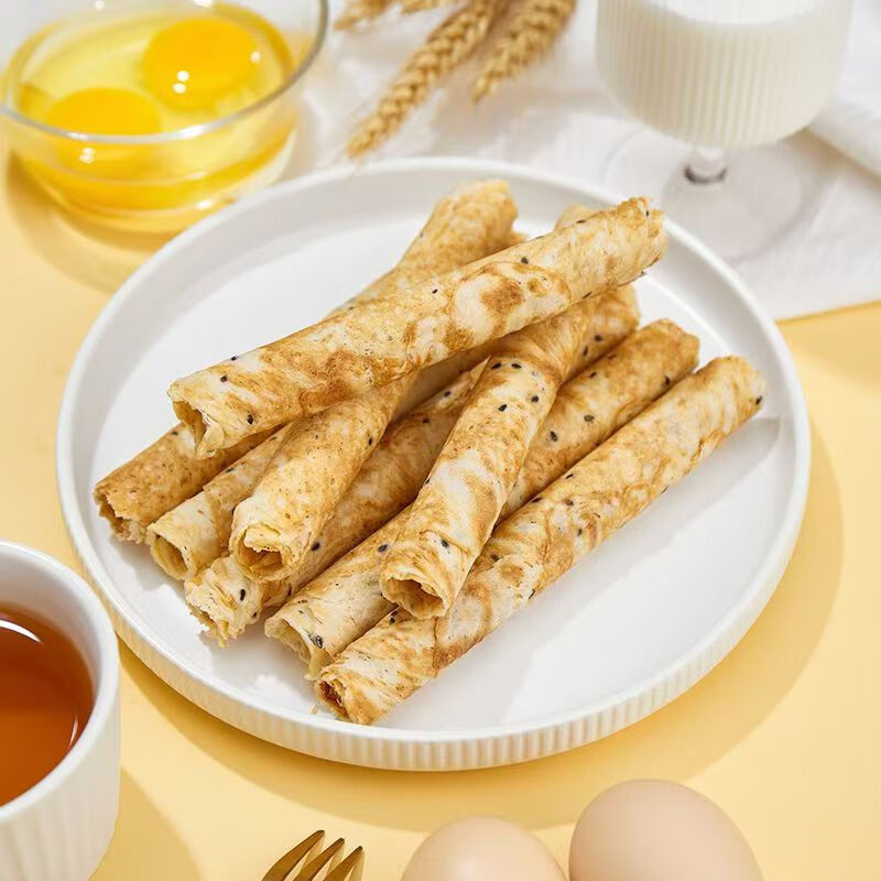 波力海苔卷原味鸡蛋味蛋卷酥脆饼干糕点礼盒中秋节礼盒零食热门商品 鸡蛋+海苔卷540g(内含10包)