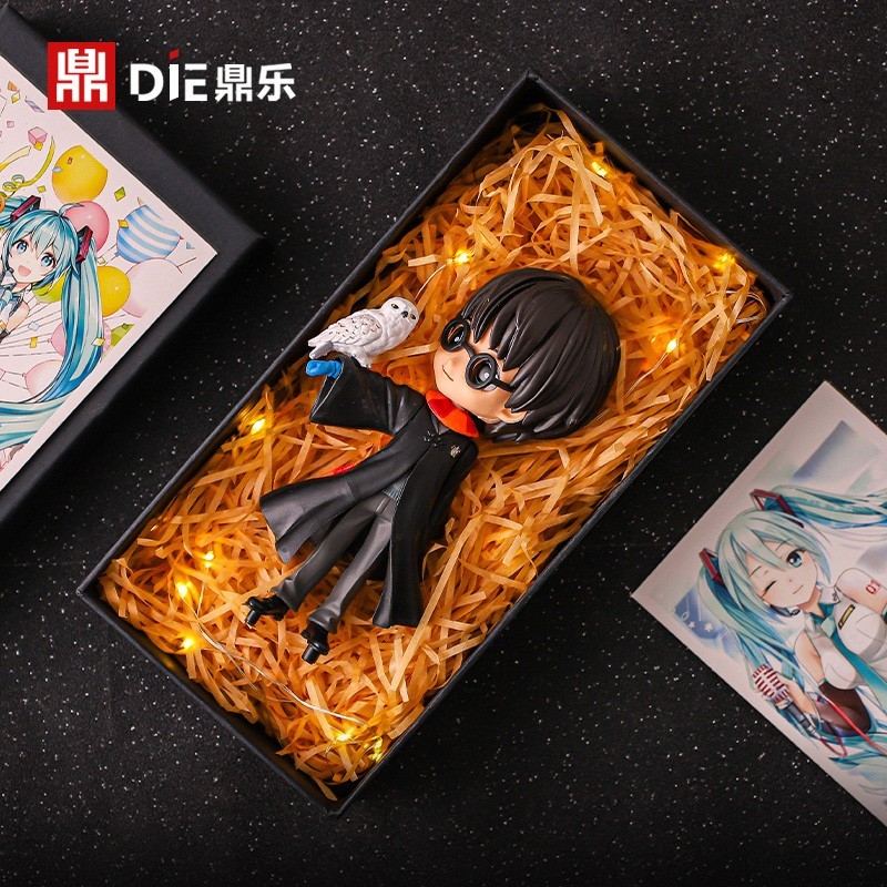 手办车载摆件赫敏玩偶模型创意生日礼物蛋糕装饰 1851-哈利波特猫头鹰