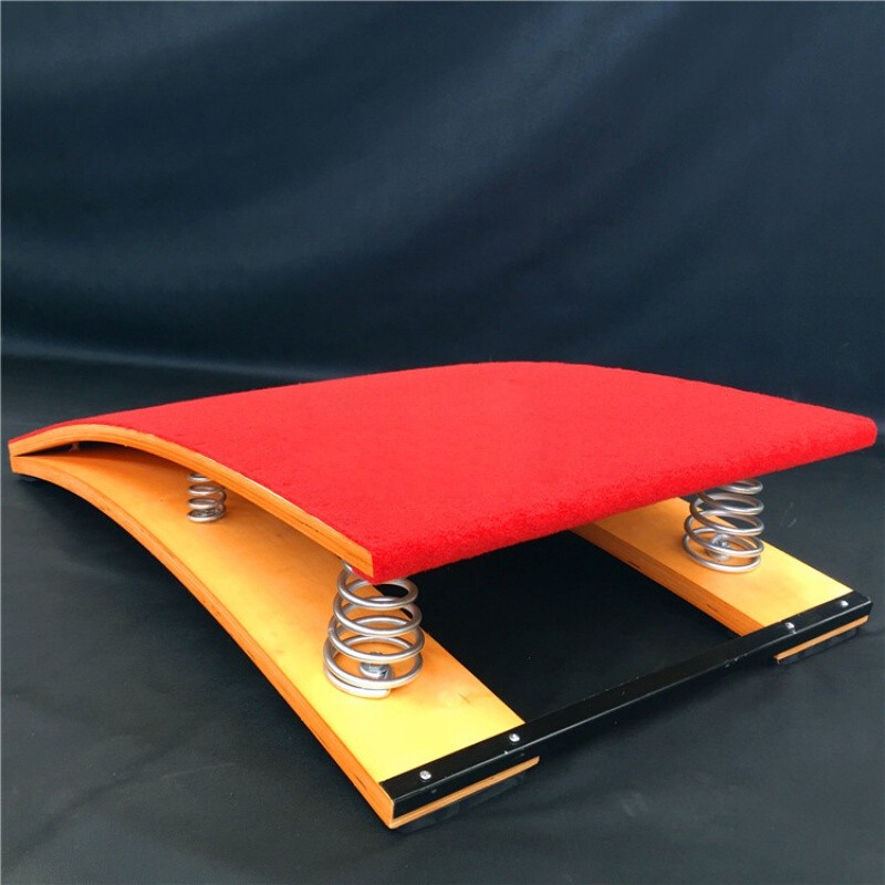 s型起跳板武术跆拳道空翻9簧弹簧助跳板用跳马木马踏板 两腿四簧 120*