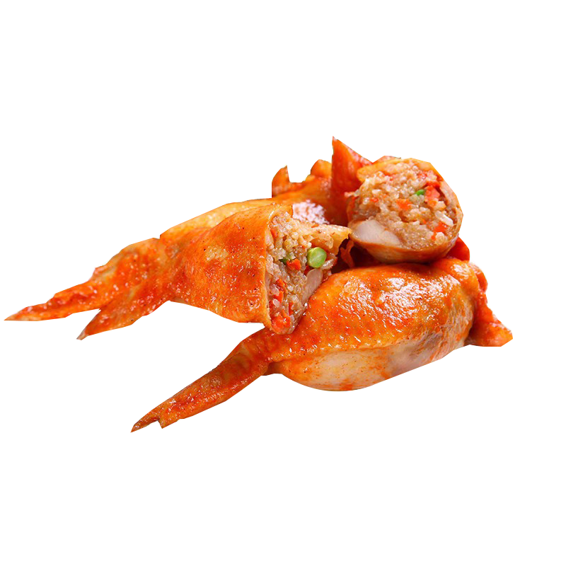 臺灣雞翅包飯半成品烤雞翅包飯商用糯米蜜汁奧爾良大烤翅燒烤美食 雞翅包飯 10個裝