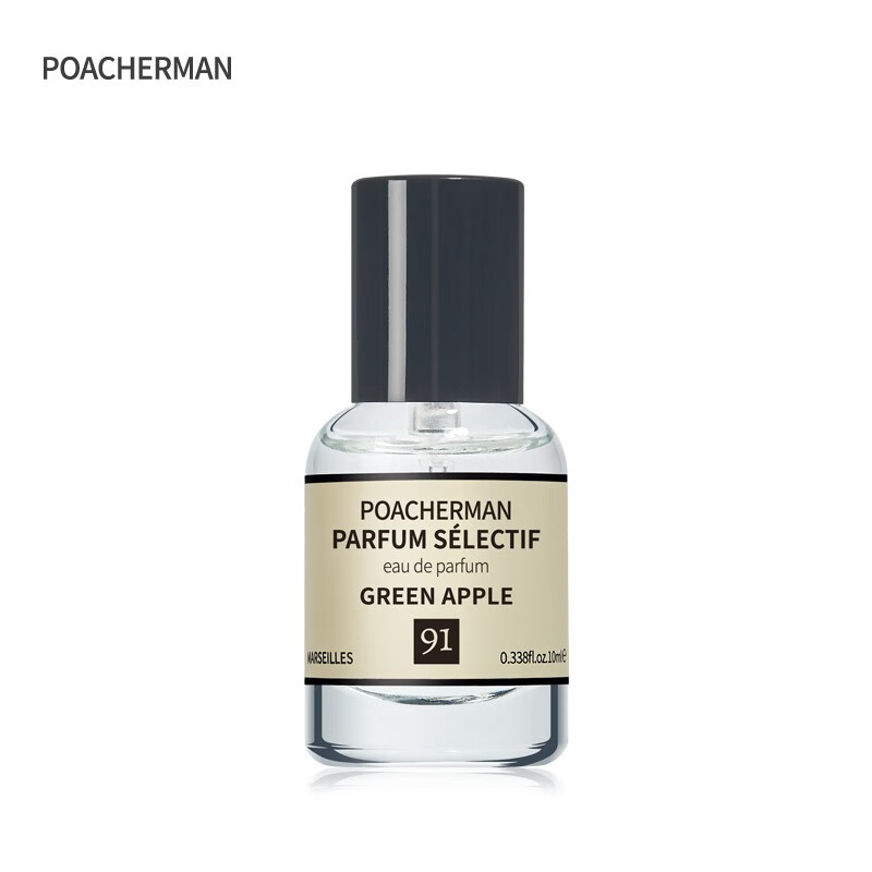 柏世曼（poacherman）青苹果味香水GREEN APPLE青苹果水果味酸甜清新持久留香中性香水 【鲜活果味】91号青苹果10ml