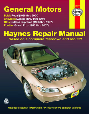 预订 General Motors FWD models Buick Regal (88-04), Chevrolet Lumina (90-94), Olds Cutlass