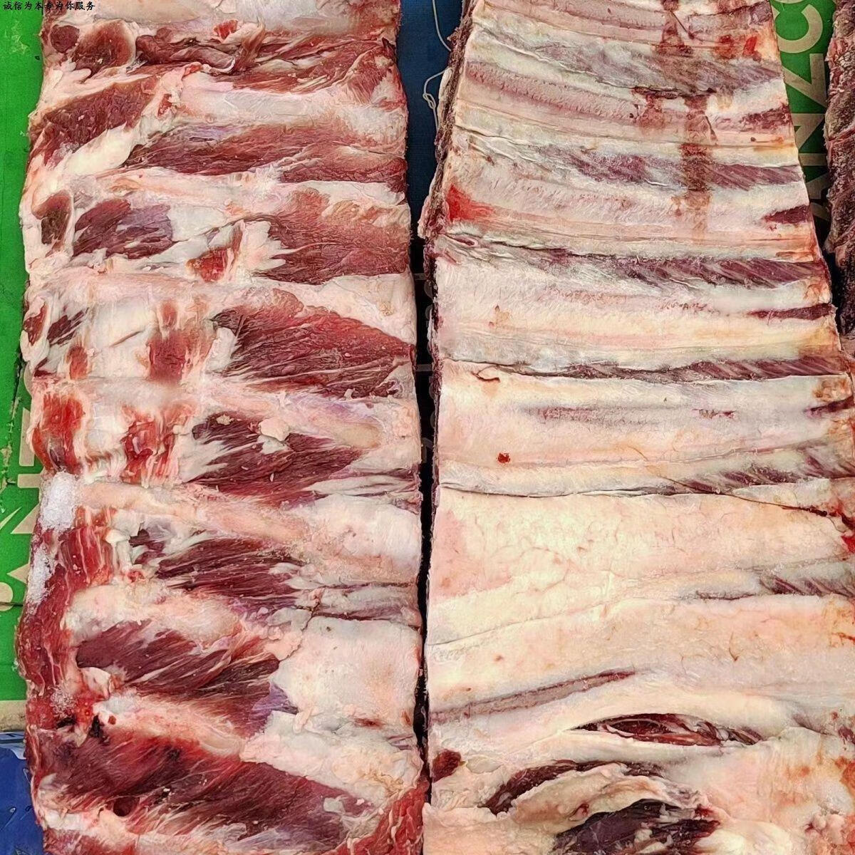 新鲜冷冻牛大排 牛肋排 生牛排骨 牛排骨 肉多牛排 40斤切割 国产牛