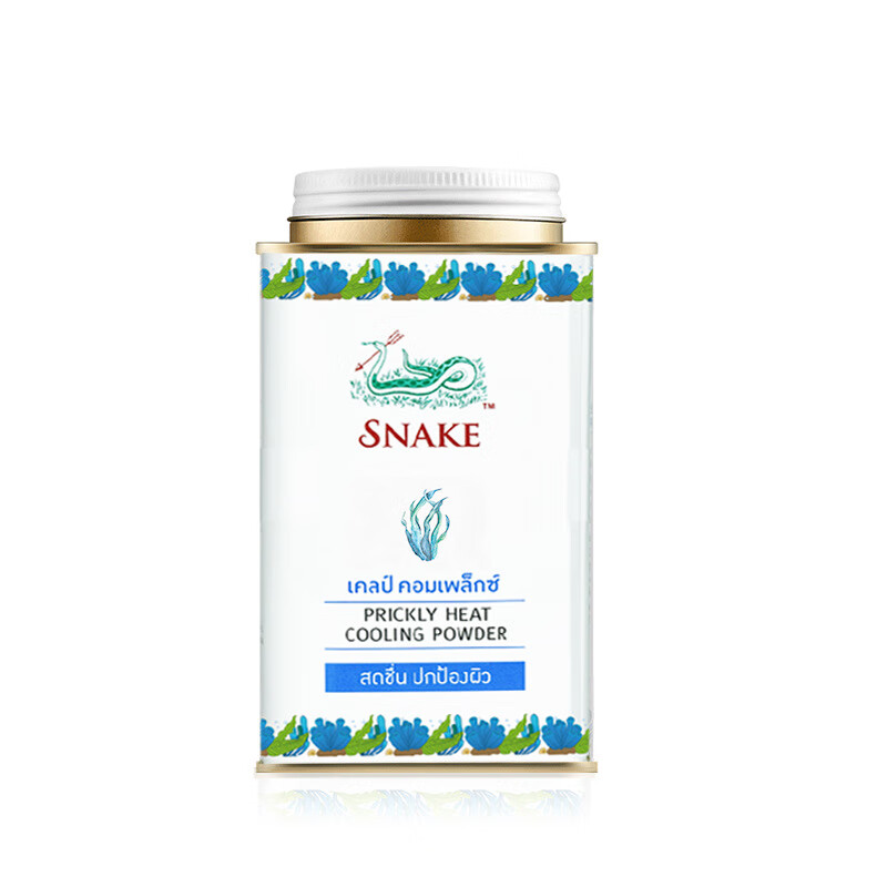 brand)蛇粉泰国蛇牌爽身粉男女清香型婴儿痱子粉清 蓝色#海洋味