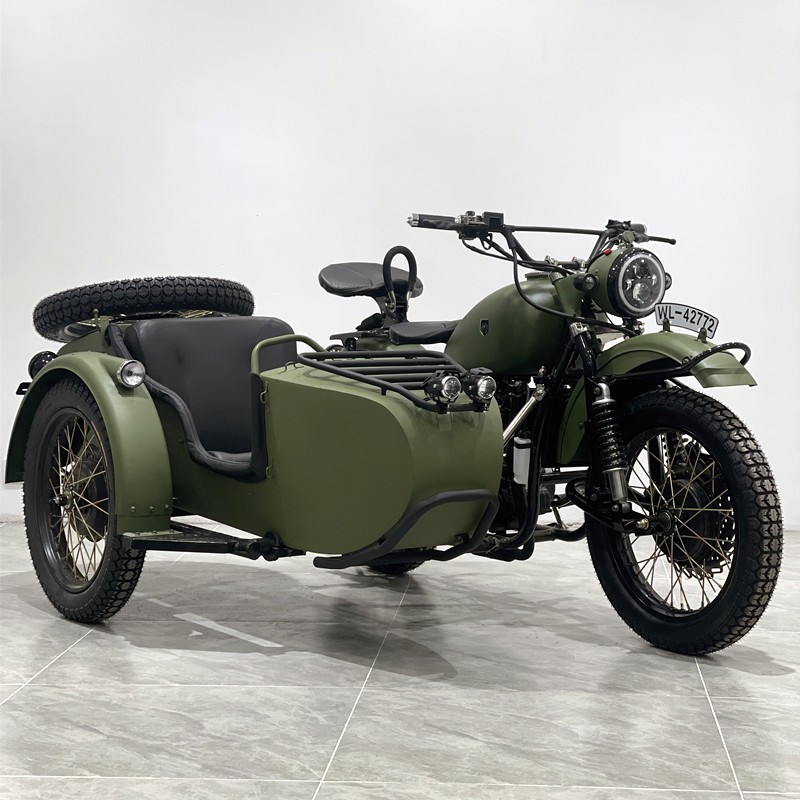 hirlee豪剑机车洛嘉力箭鑫源自由风银钢边三轮摩托车偏三轮侉子可上牌