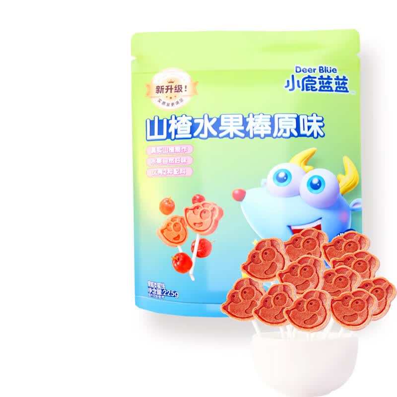 小鹿蓝蓝山楂棒棒糖宝宝零食山楂鲜果打浆膳食纤维山楂棒 原味山楂棒10袋装1060g【2斤多】属于什么档次？