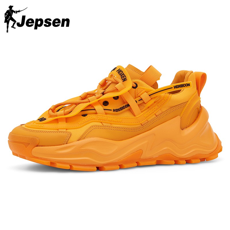 潮男鞋欧洲站老爹鞋运动休闲鞋百搭厚底增高鞋子h2299-11 h2299橙色