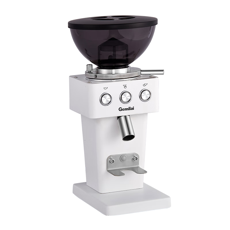 格米莱（GEMILAI）电动咖啡磨豆机意式咖啡豆研磨机磨粉机家用商用 白色9015