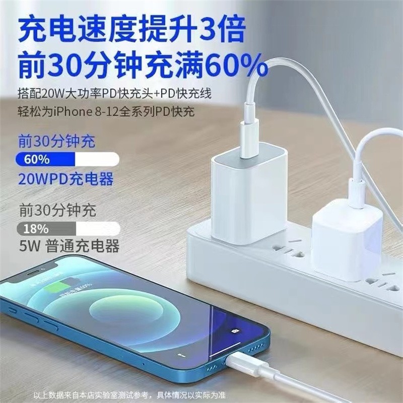 原奘苹果ipad充电器12w快充13充电套装平板ipad7 Air2 Pro Mini4 数据线 w套装 Pd充电头 Pd快充线 虎窝购