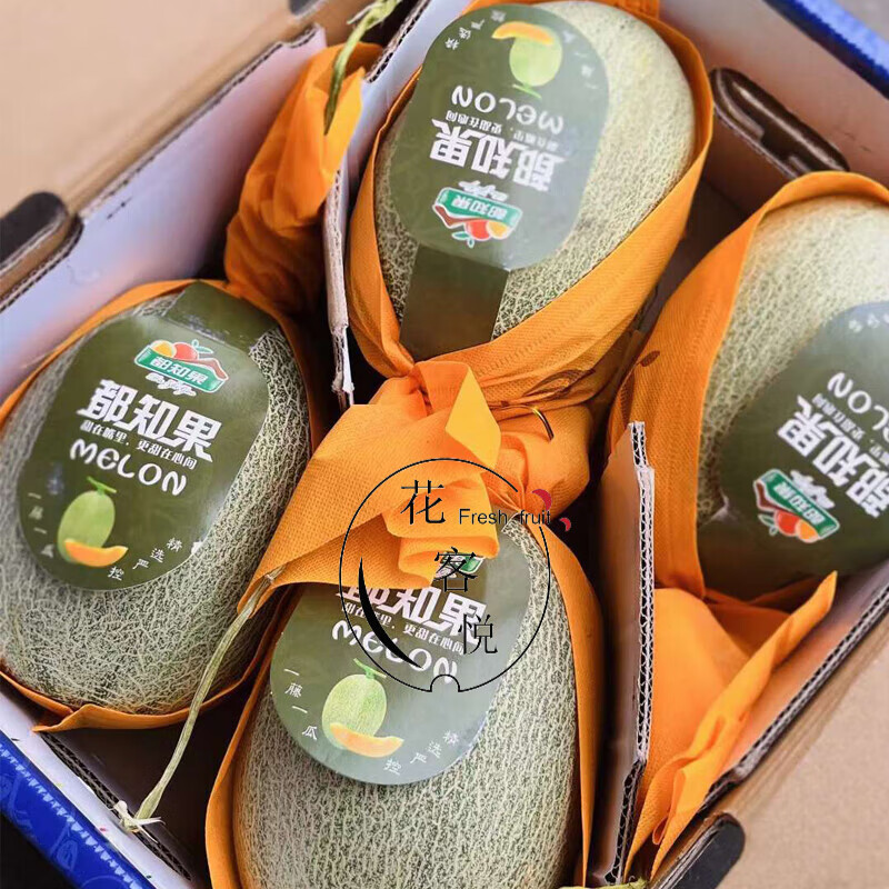 京佳乐都知果哈密瓜4粒海南蜜瓜10斤顺丰 10斤 中果