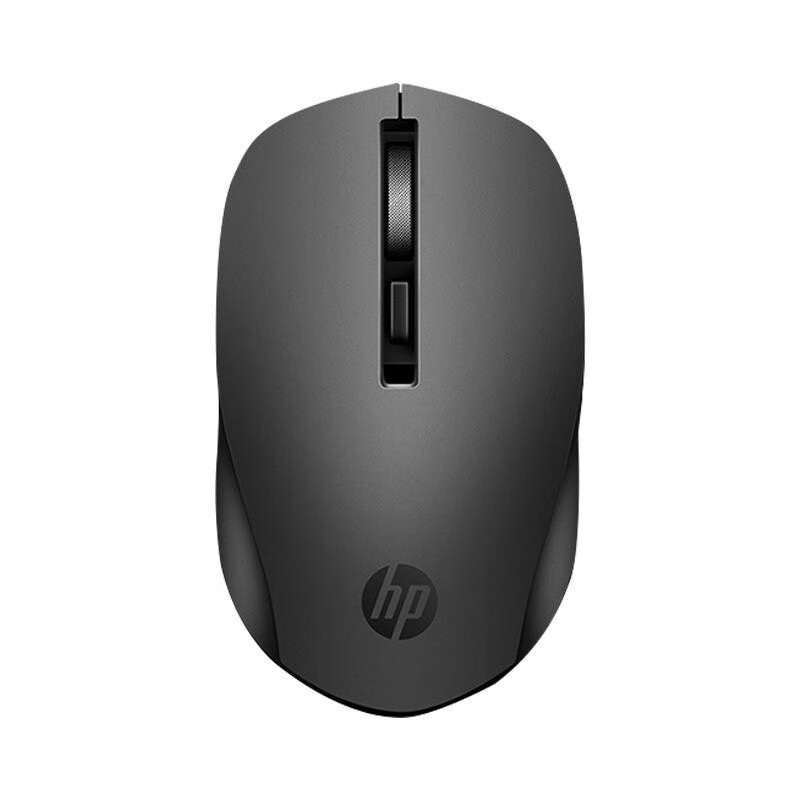 惠普（HP）S1000无线微声鼠标 台式电脑办公笔记本通用家用便携无线鼠标 DPI可调 黑色