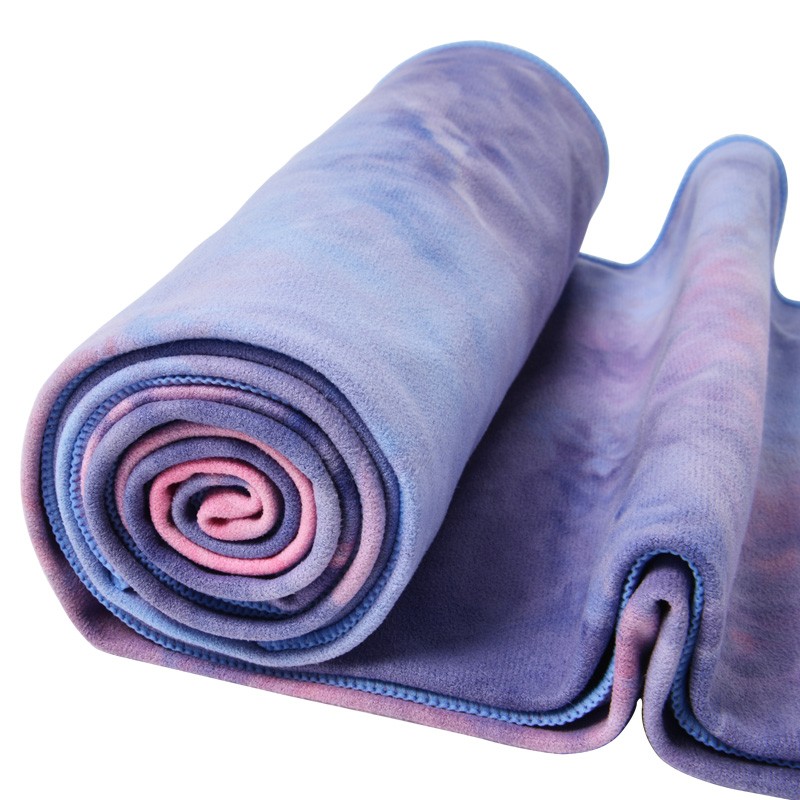 哈他防滑瑜伽铺巾加厚吸汗瑜伽垫麂皮绒毛巾健身瑜珈毯子紫藤面料舒服吗？质量怎样？