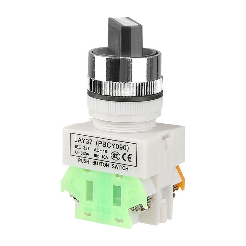 11x2二位旋钮转换开关按钮22mm三档20x3选择按钮 二档 一常开一常闭