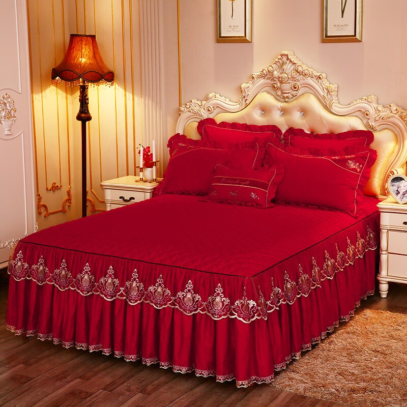 �����廨���޴�ȹ����Ī�����Ӻ���ϯ��˼���ױ�����1.8m�������̶� ��˿Ī�����廨��ȹ����졿 180*200������ȹ 405.45Ԫ��3��(��135.15Ԫ/��)