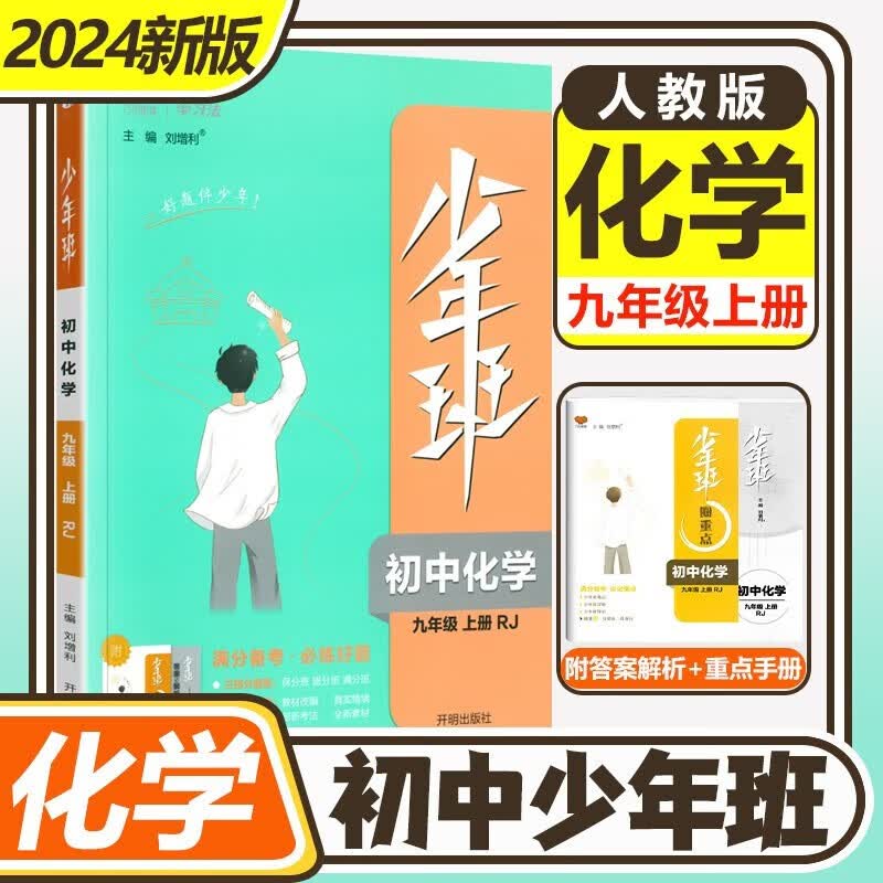 2024少年班九年级上册全一册初三同步练习册练习题9上课时作业练习题提升拓展综合 【九年级上册】化学 人教版