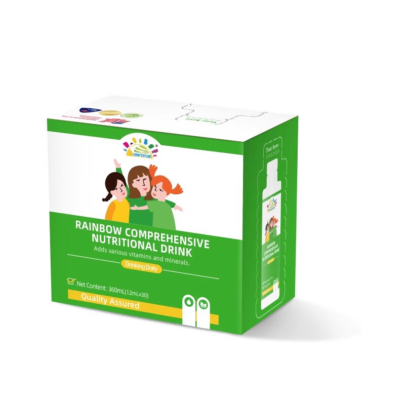 叁佰添彩虹综合营养素饮品维生素C B族锌 12毫升*30包 新西兰进口 1盒(12ml*30条)