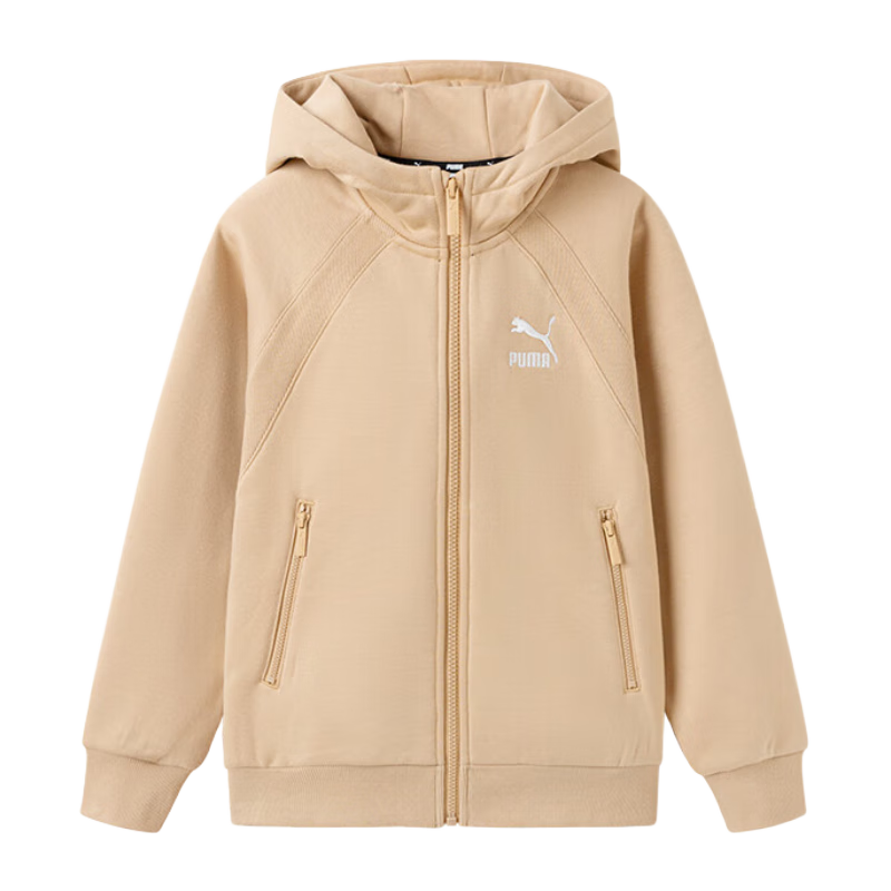 彪馬（PUMA）彪馬PUMA【加絨】兒童秋冬針織衛(wèi)衣外套保暖連帽冬裝353423105201