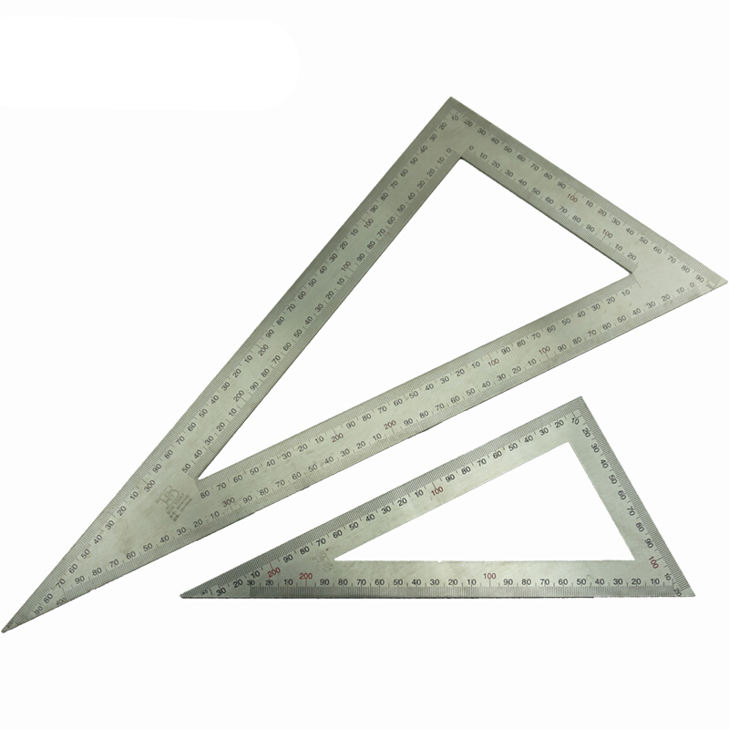 三角尺 大号 木工加厚高精度三角板/形多功能金属英 大三角尺20*40厘