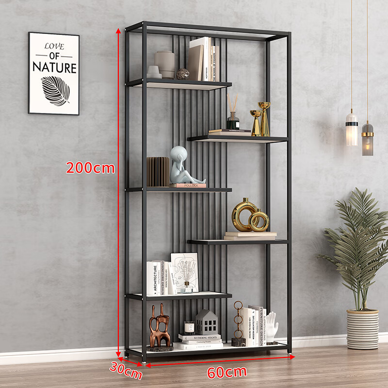 化妆品展示柜产品陈列柜样品货柜展示台产品展柜 黑色长60*深30*高200