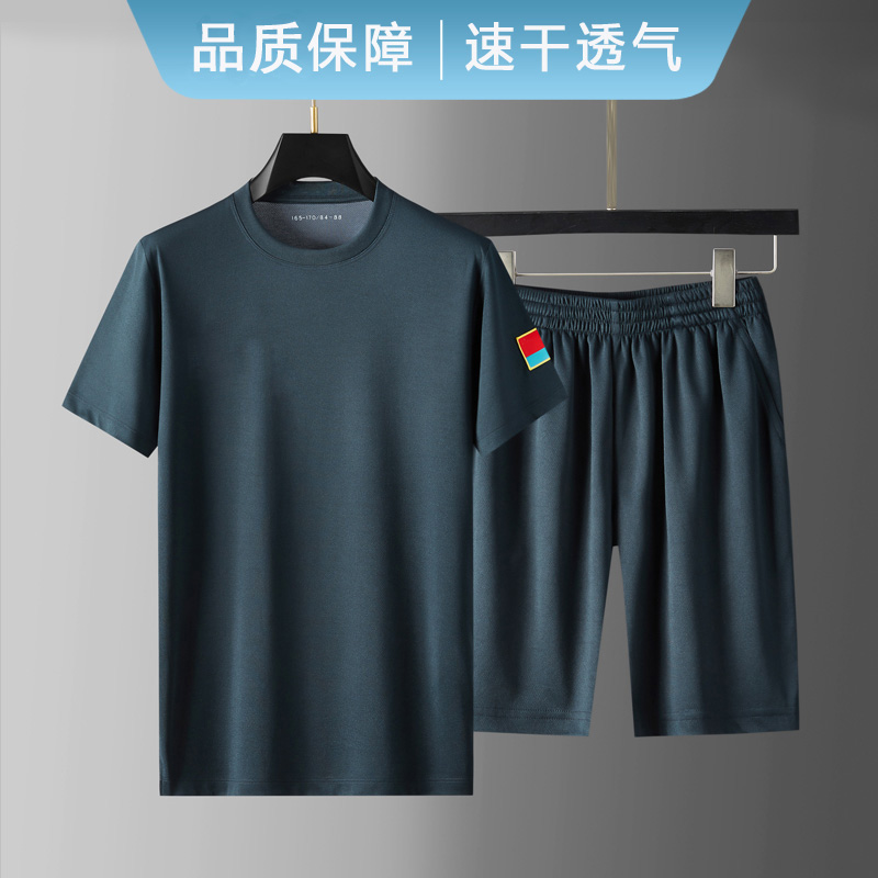 空军训练服新款夏季体能训练套装男飞行员短袖短裤军训作训速干军迷