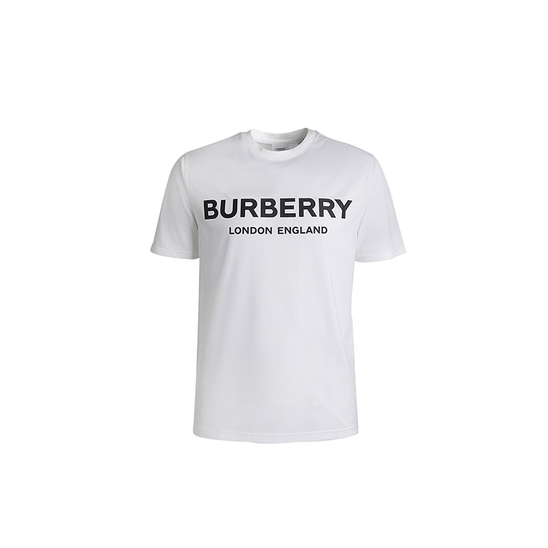 博柏利 BURBERRY 男士白色棉质T恤 80260171 M