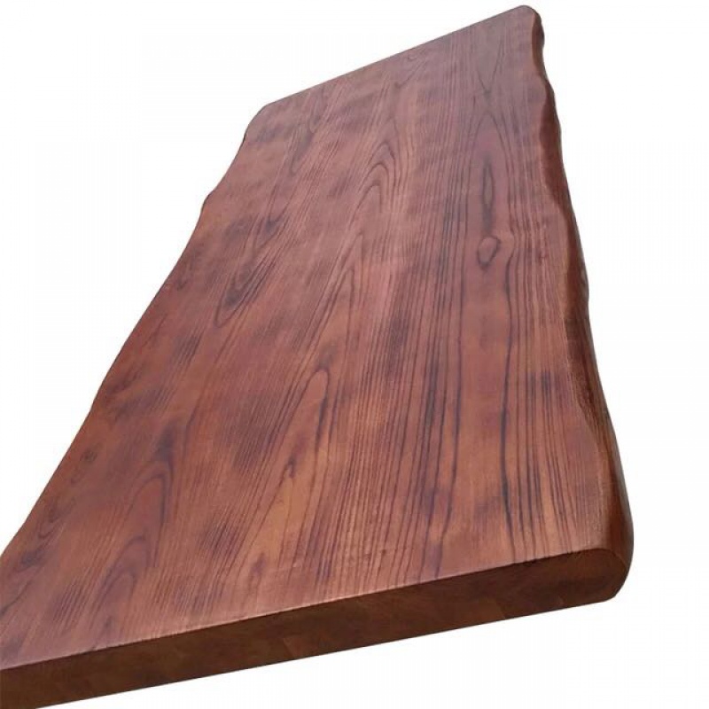 京洲实邦老榆木板定制实木板材吧台板松木板办公桌餐桌面板原木板 松木榆木定制(私拍不发)