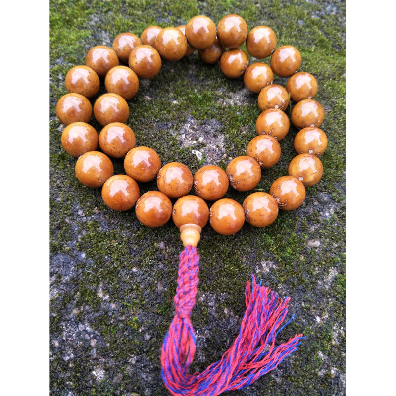 念夏紫金鼠手串 正圆光珠手持 男女款手链佛珠提珠三眼菩提子原籽