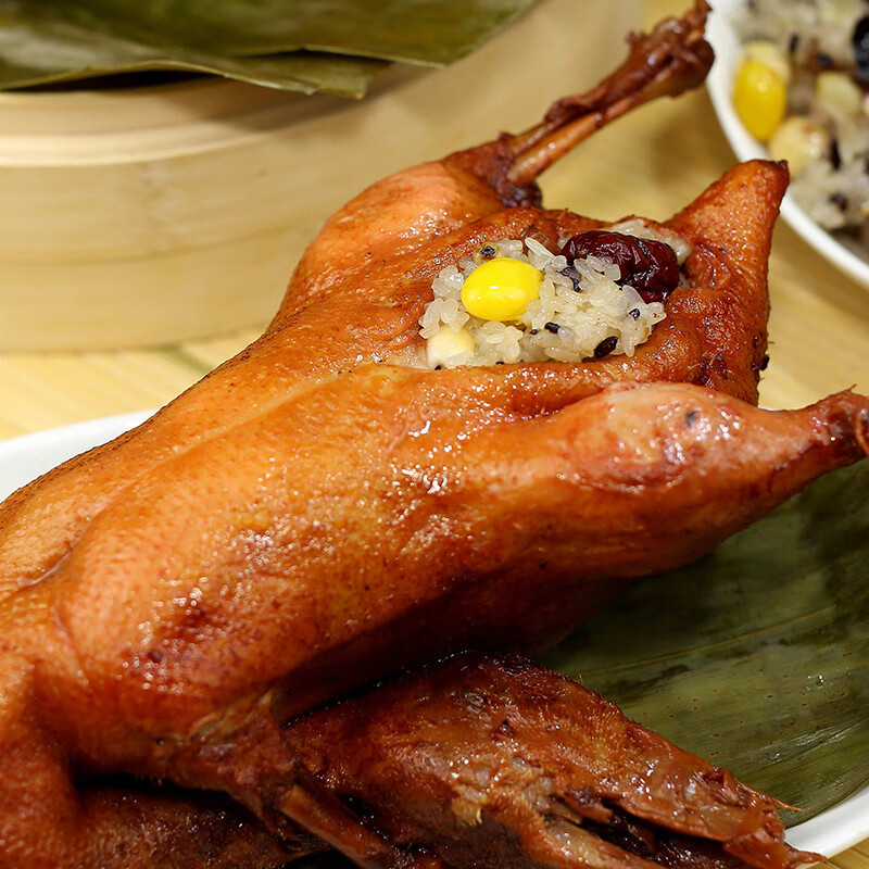 沈万三正宗苏州昆山特产糯米八宝鸭800g卤味整只鸭熟食腊味肉类下酒菜