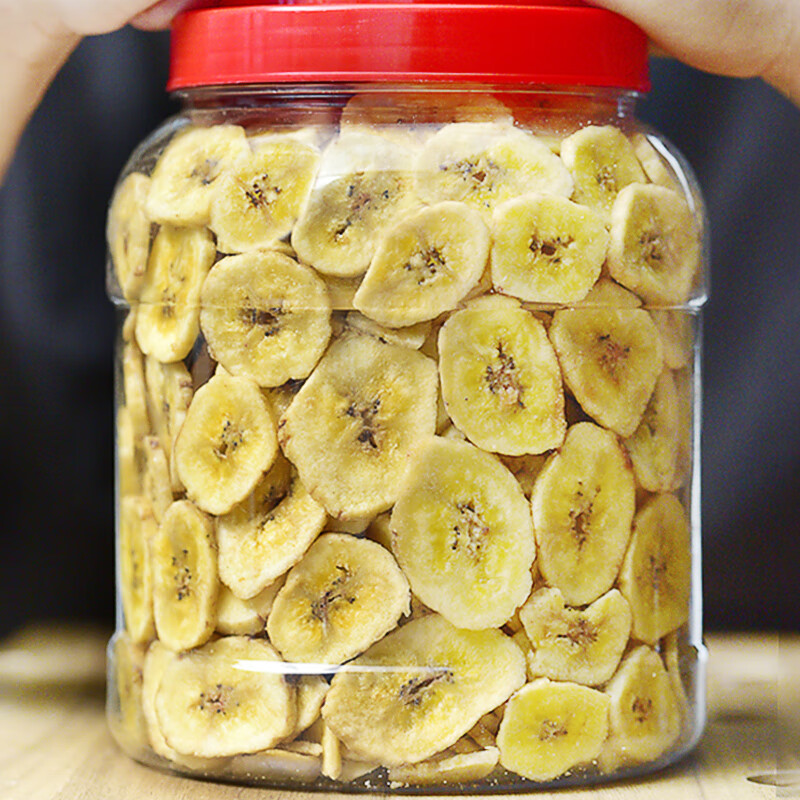 朗小贝菲律宾香蕉片干 水果干休闲办公室零食小吃炭碳烤脆片500克批发