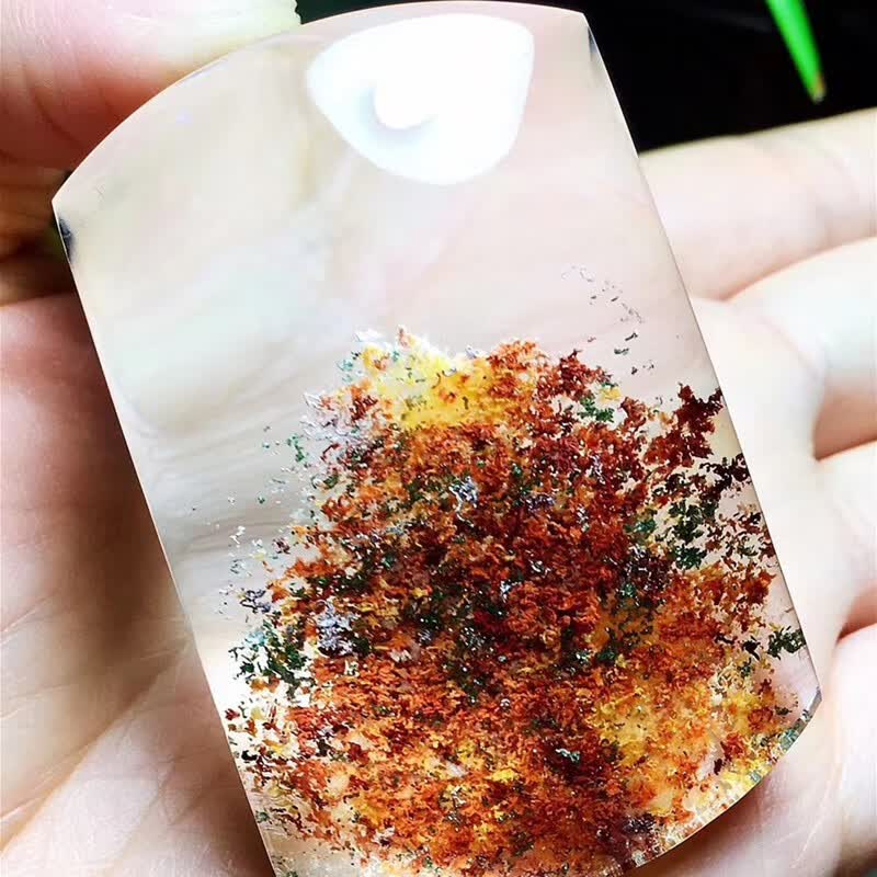 方牌吊坠 四季优美简单大气全净体聚宝盆一半一半意境美妙寓意人生