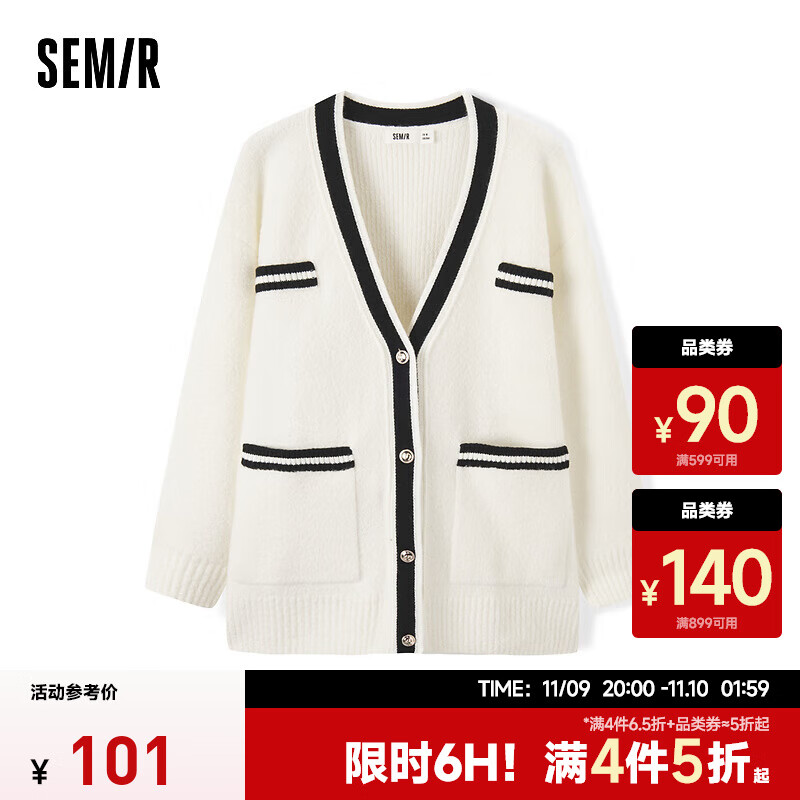ɭ����Semir����֯����Ů�г���ײɫV�춬����ë������ �̰�10532 155/80A/S