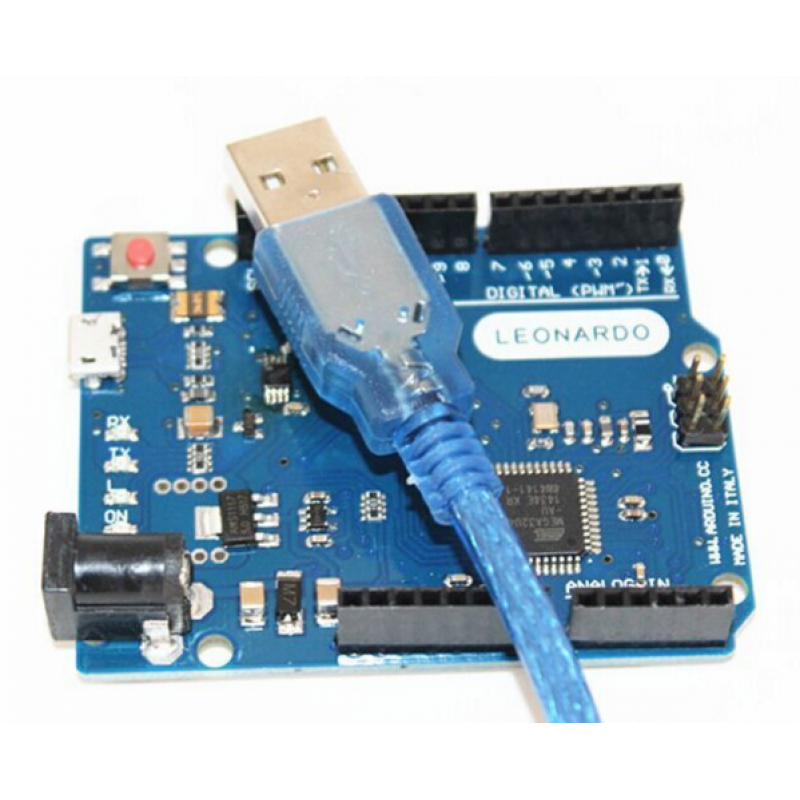 leonardo r3开发板 atmega32u4, 官方版本带数据线 蓝板