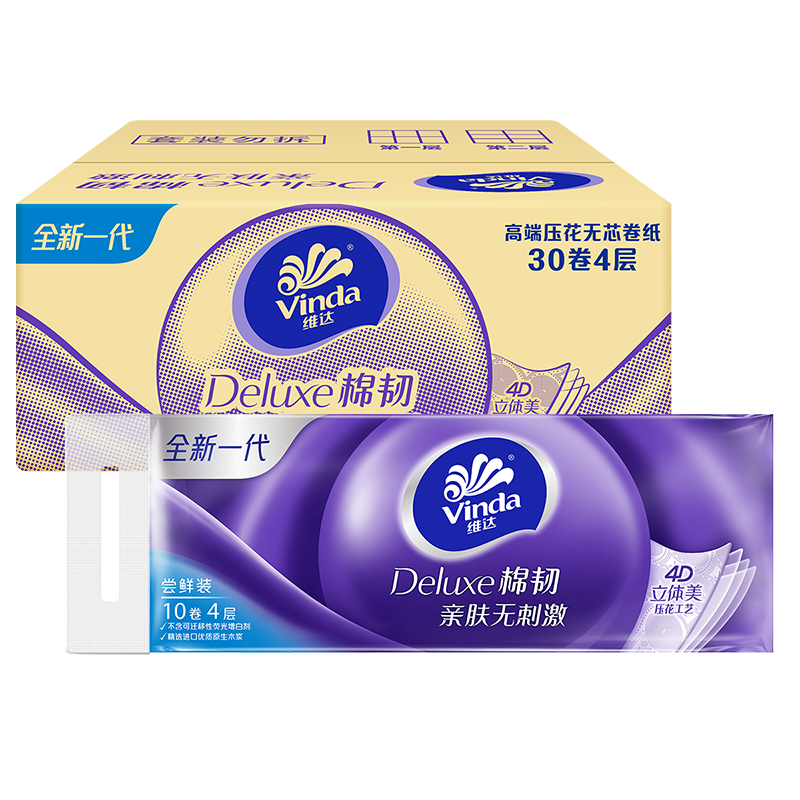 Vinda/ά�� ����������100g ��о��ֽ 4�� 30�� 72.9Ԫ