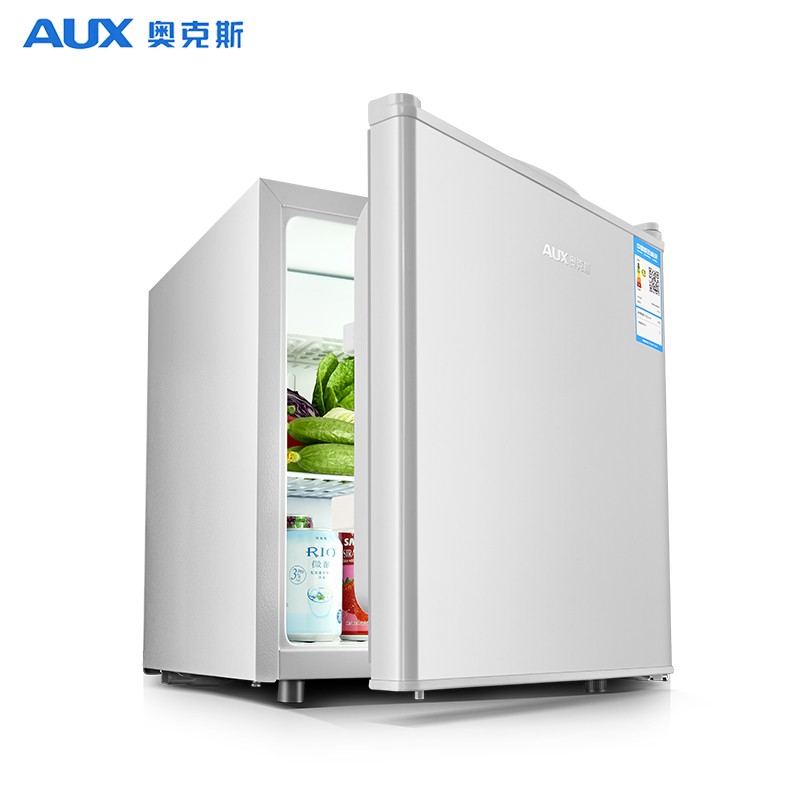 奥克斯（AUX）家用50升单门迷你小型冰箱单冷藏保鲜小冰箱宿舍租房电冰箱BC-50珍珠白
