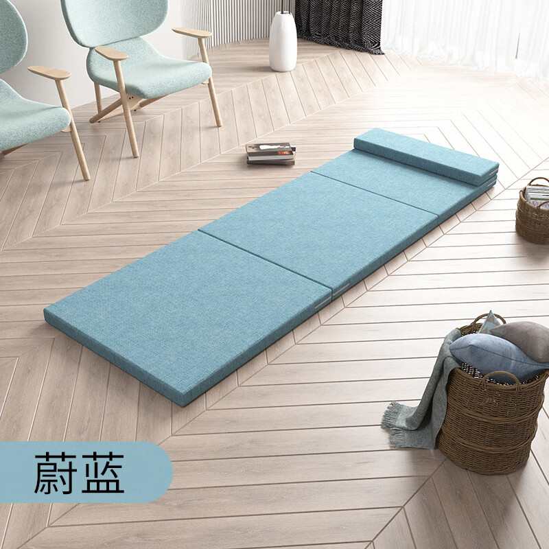夏赫丽小学生午睡垫可折叠床垫海绵单人办公室午休打地铺榻榻米懒人