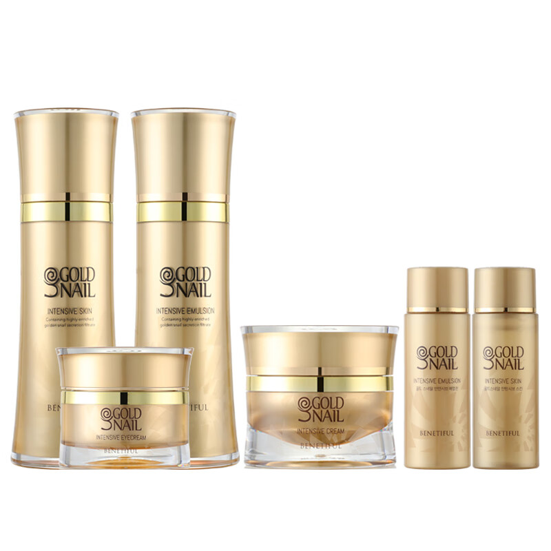 【专营优选】韩国维娜黄金蜗牛至臻系列套装(滋润型)补水保湿紧致修护