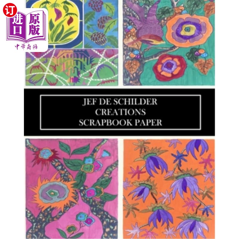 海外直订jef de schilder: creations scrapbook paper: 22 sheets