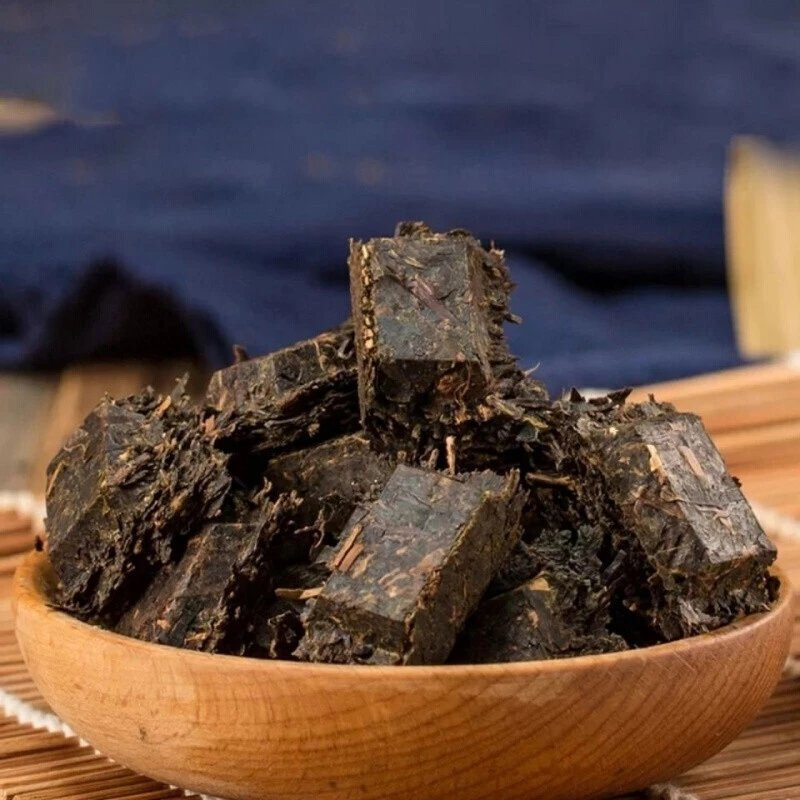 品三国羊楼洞青砖茶 青砖茶品三国老青茶小圆饼黑藏茶12罐茶叶礼盒装