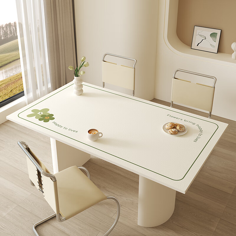 君影环保无味硅胶餐桌垫现代简约防水防油免洗防烫餐桌布 时光小筑a