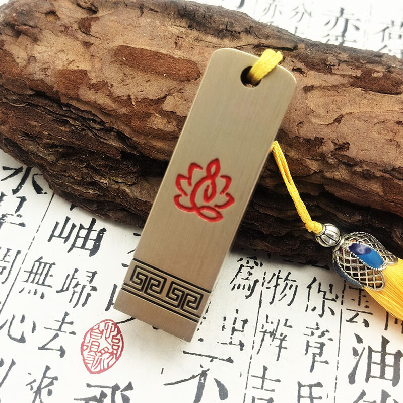 佳城梁实心黄铜印章书法篆刻私人刻字书画收藏成人礼生日送父亲退伍毕业纪念企业定制 佛莲 18*18*58mm