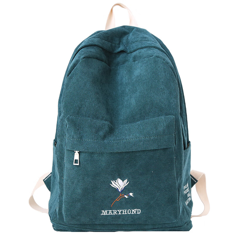 【精选好货】nr诺然书包 诺然 灯芯绒双肩包女韩版时尚小清新休闲