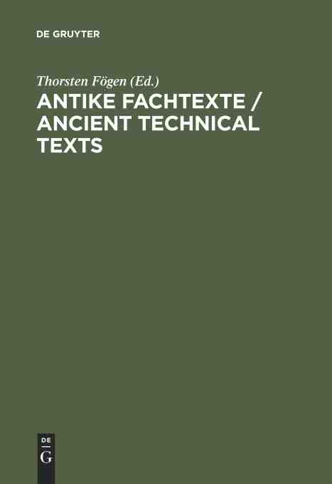 预售 按需印刷 antike fachtexte   ancient technical texts