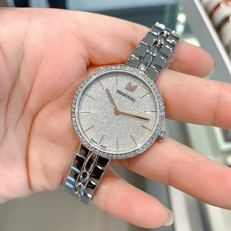 施华洛世奇(swarovski)女士手表cosmopolitan不锈钢带满天星镶钻女表