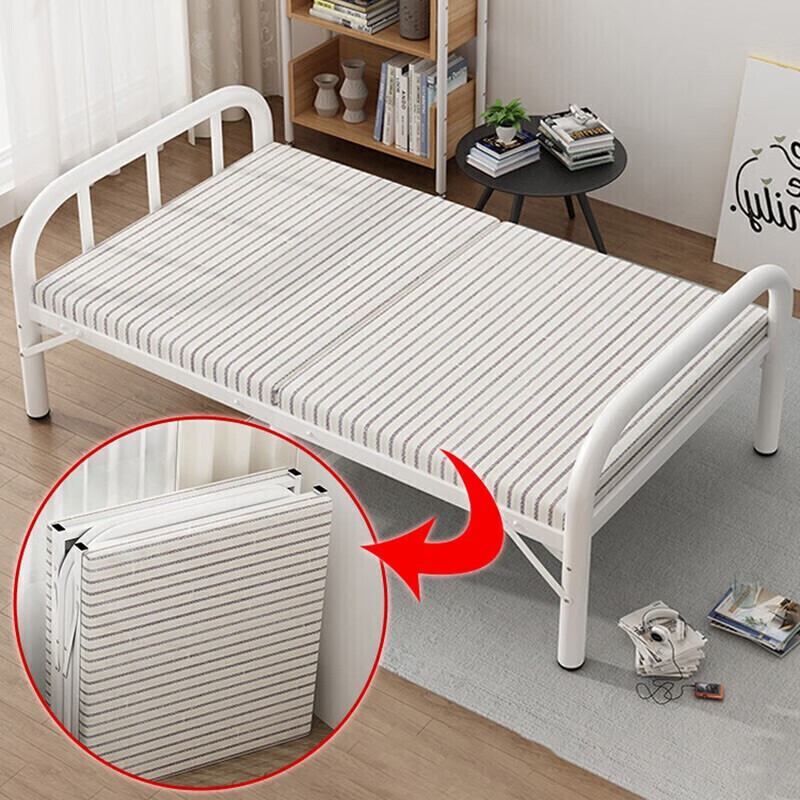 蕴捷 折叠床单人钢丝床午休床行军床弹簧床经济型午睡床铁条床钢架床