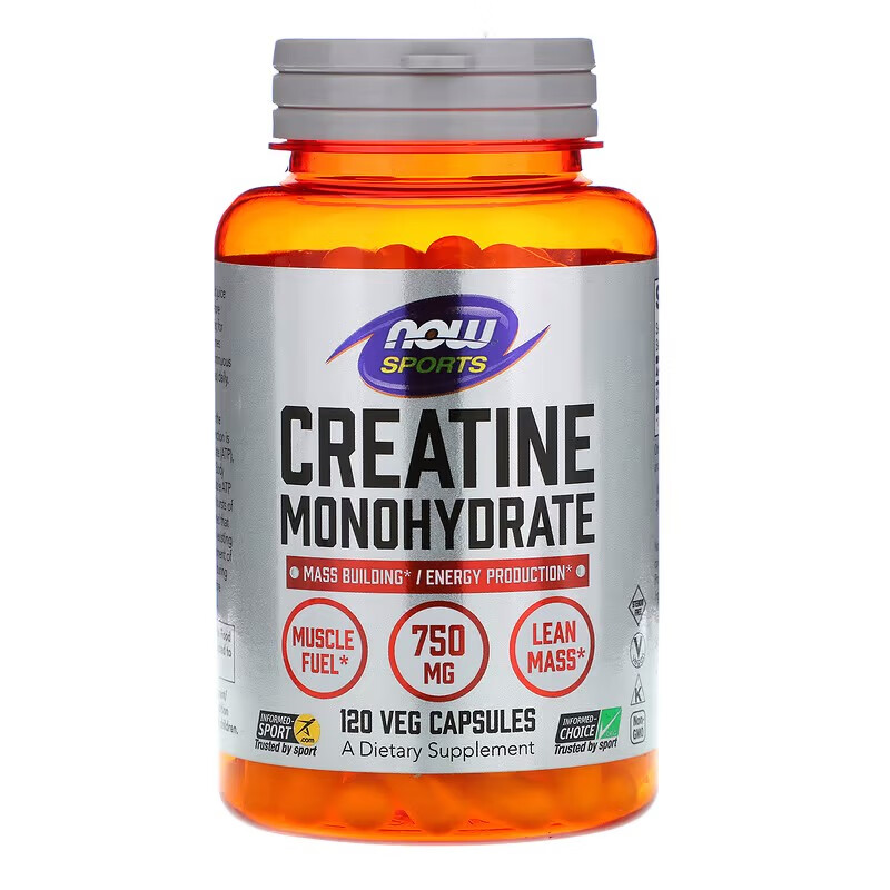 美國 NOW Foods 一水肌酸 Creatine monohydrat 120粒